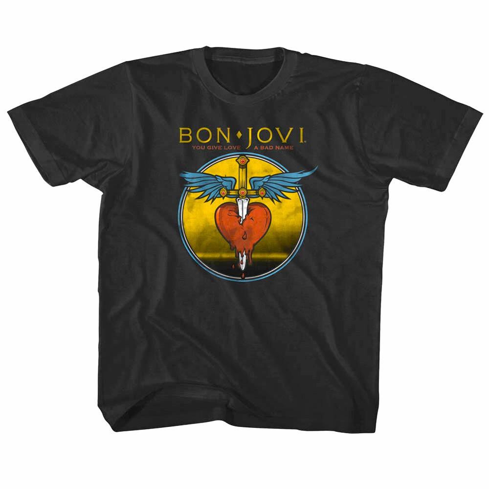 Bon Jovi Bad Name Heart T Shirt