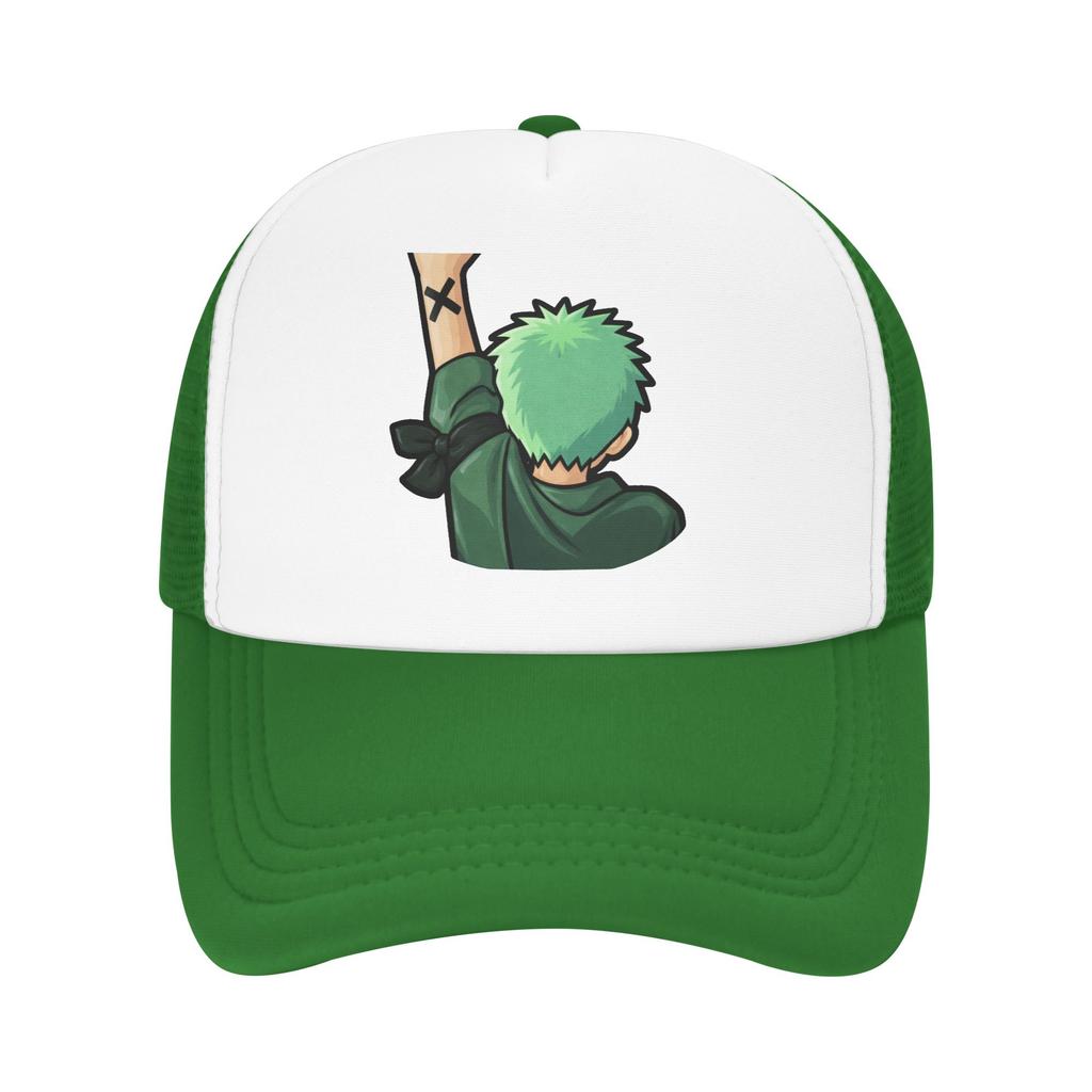 onepieces  Trucker Hats Unisex HipHop Roronoa Zoro Mesh Baseball Caps Summer Adjustable Fishing Hat