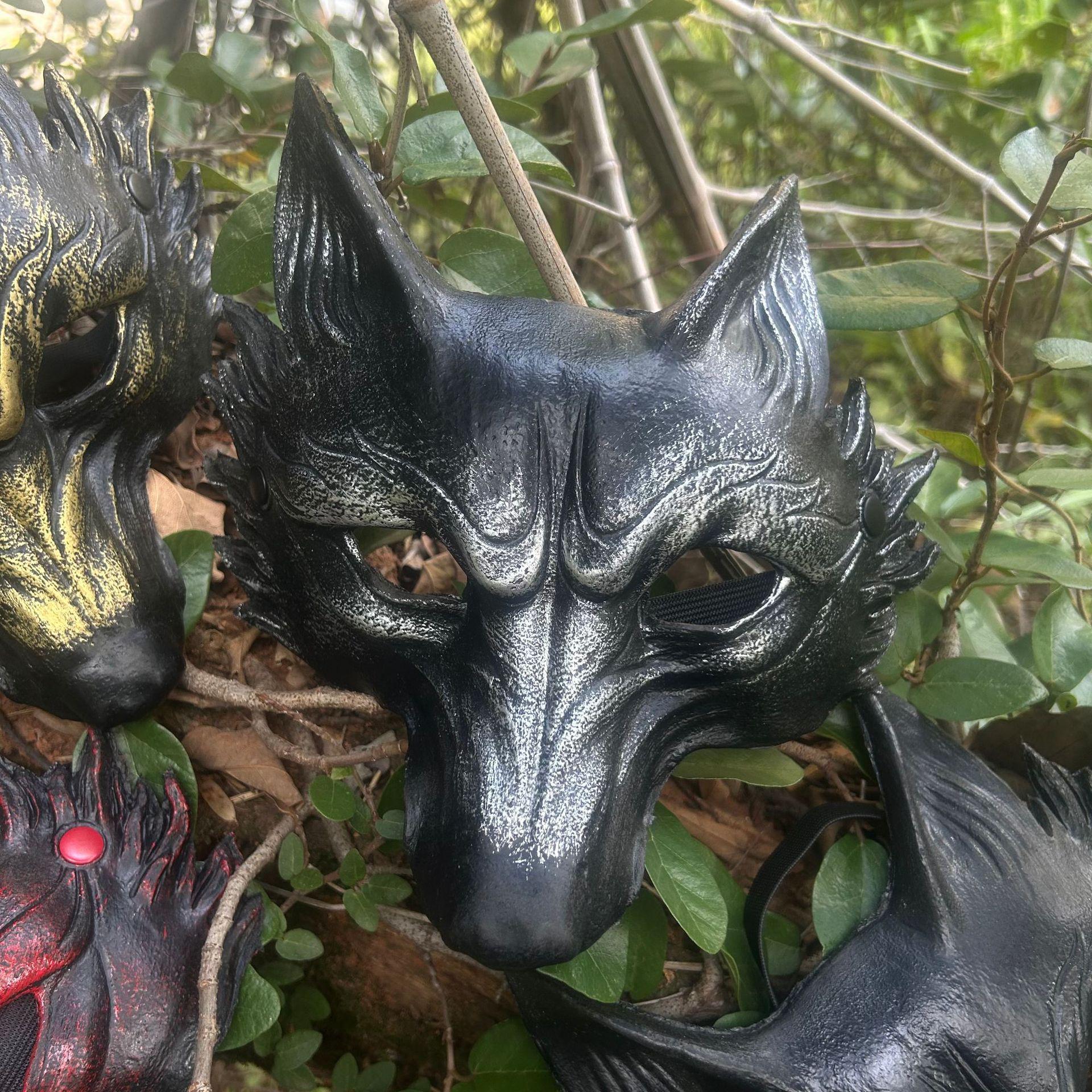 3D Fox Wolf Anime Mask - Halloween Carnival Cosplay Accessory