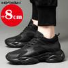 Luxury mens elevator shoes height increase 6cm 8CM heighten increasing sports sneakers elevate taller lift mesh shoes for man