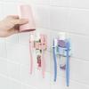 1 Pack Toothbrush Holder Bathroom Wall Sticker Hook Bathroom Drain Creative Storage Box Bathroom Accessories