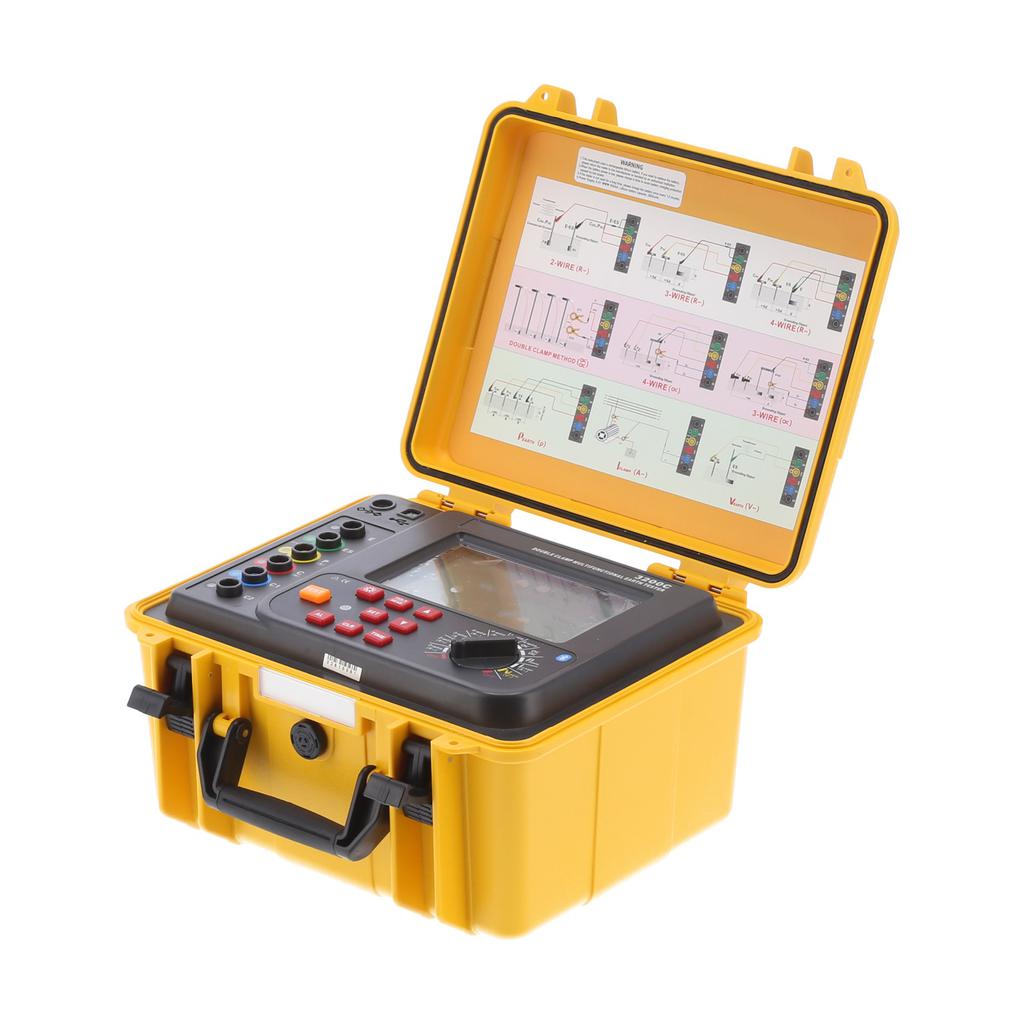 ETCR3200C Resistance Tester Waterproof Double Clamp Ground Resistance Meter Test Tool