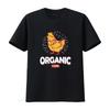 Mens ORGANIC FARM Vintage T Shirt Black Vintage Washed Slightly Top For Everyday Wear Soft Fashion Graphic Homme Streetwear