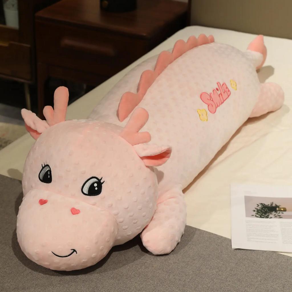 Breathable Snuggly Dragon Bolster Soft Companions Cozy Plush Lying Prone Dragon Sleepy Fling Cushion Chamber Ornament Boys Girls Present