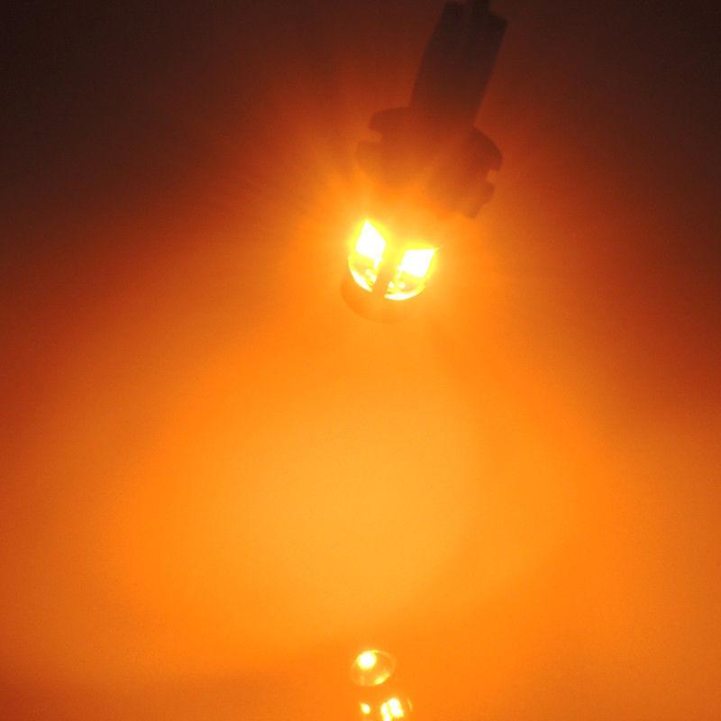 2pcs Car T10 DC12V LED Signal Light Orange Amber- Light Position Parking City Light T10 168 194 2825 W5W- 19SMD LED Bulbs Bulbs 7