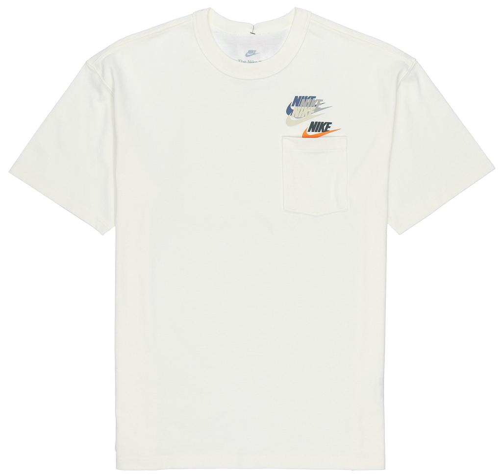 Nike T Shirts Men's White Crew Neck Moderate Straight Fit DV3316-133