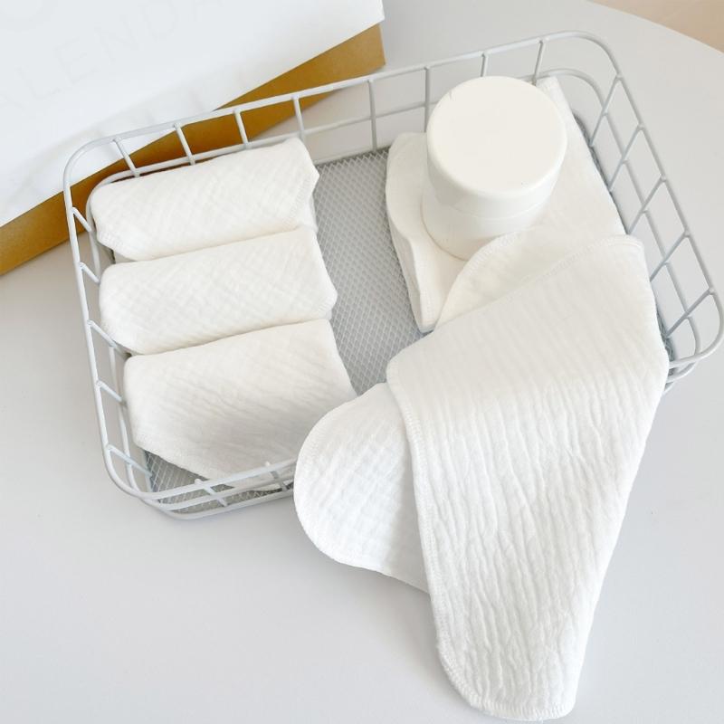 Nursing Towel for Newborn Toddler 4-Layers Cotton Wiping Towel Face Towel Muslin Washcloths Saliva Wipes Nursing Towel