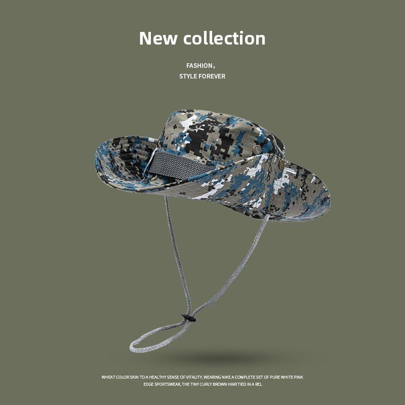 Bucket hat outdoor men's hat summer thin anti-ultraviolet women's sunshade quick-drying sunscreen breathable mountaineering hat