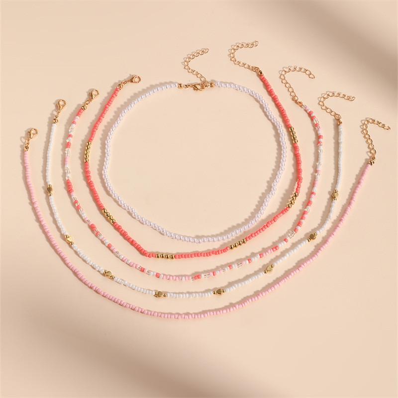 Geometric Necklace Set For Women With Zinc Alloy Beach Party Jewelry Collection