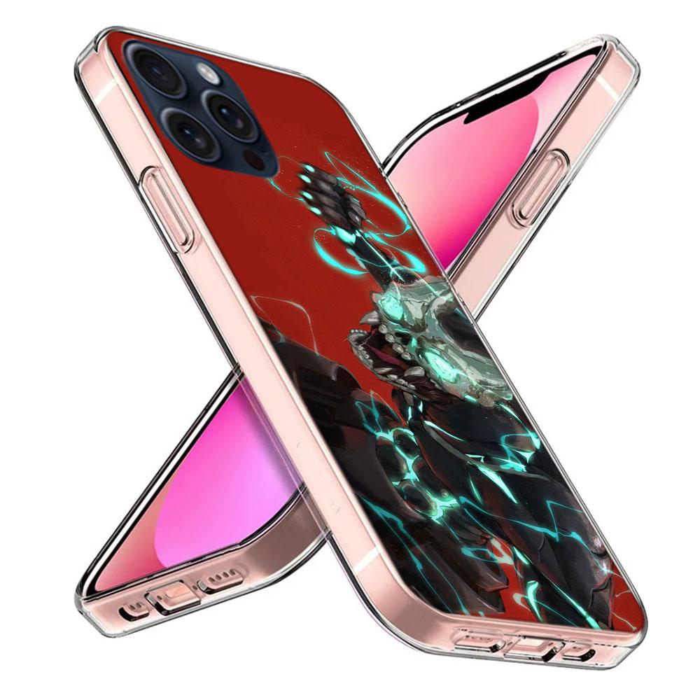 Kaiju No. 8 Anime Clear Phone Case For Iphone 17 Air 16 Pro Max 15 Pro 14 Plus 17E 16E 11 13 12 Mini Cover Cases Fundas Cell TPU