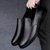 Casual Leather Shoes Men's Autumn Leather Business Dress Soft Leather Soft Sole Dad Men's Shoes