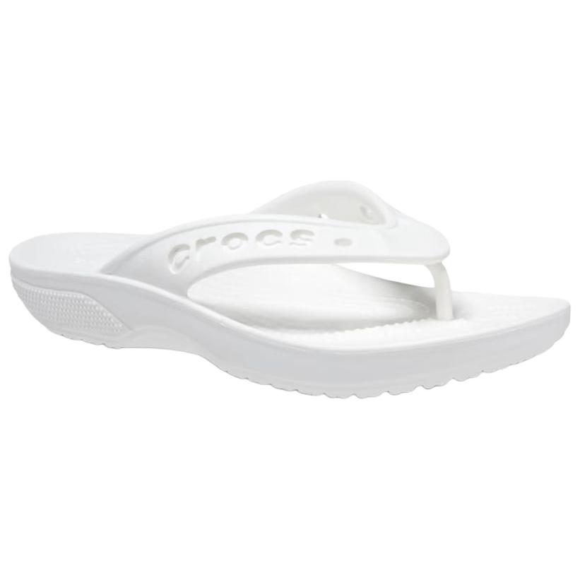 Crocs Baya 2 Comfortable Fashionable Versatile Non-Slip Flip Flops Unisex Footwear White 208192-100