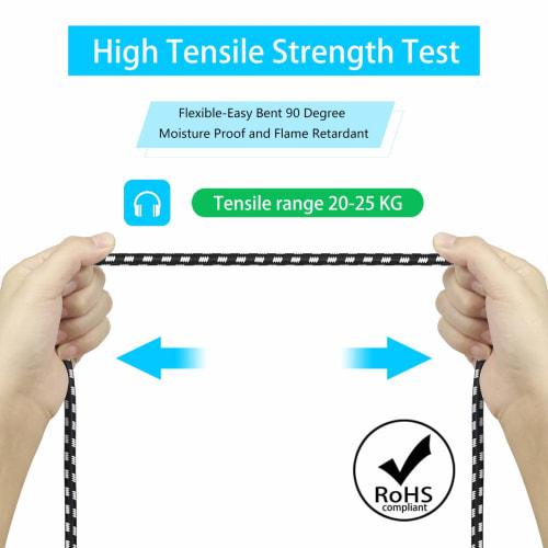 Two 2m Microphone Cables, FURUI XLR Female to 1/4' Cable with Nylon Braid, 6.35mm Mono TS to XLR Female Cable, XLR Microphone Unbalanced Cable