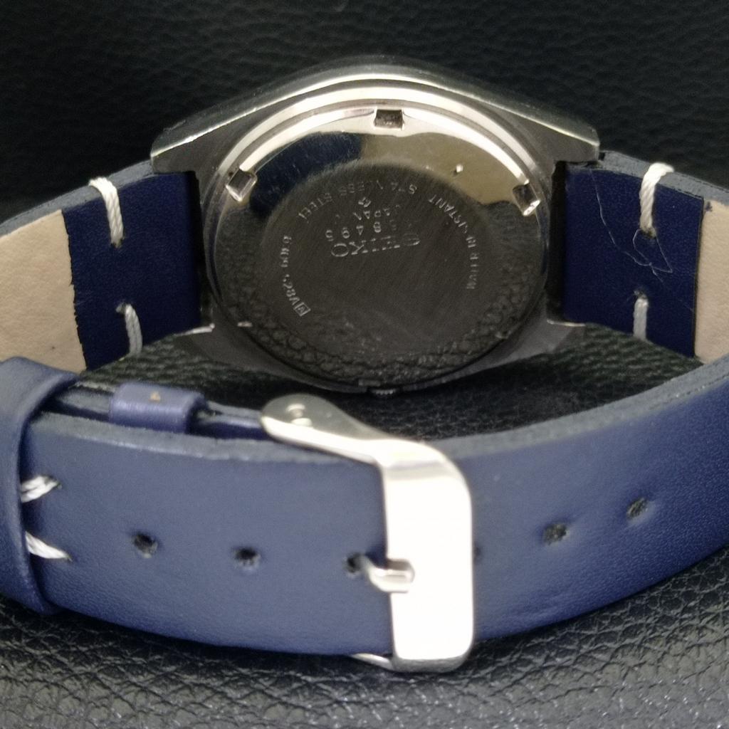 AUTOMATIC 6309A VINTAGE SEIKO 5 JAPAN MENS BLUE COLOR DIAL WATCH a701432-5 R206b-a701432