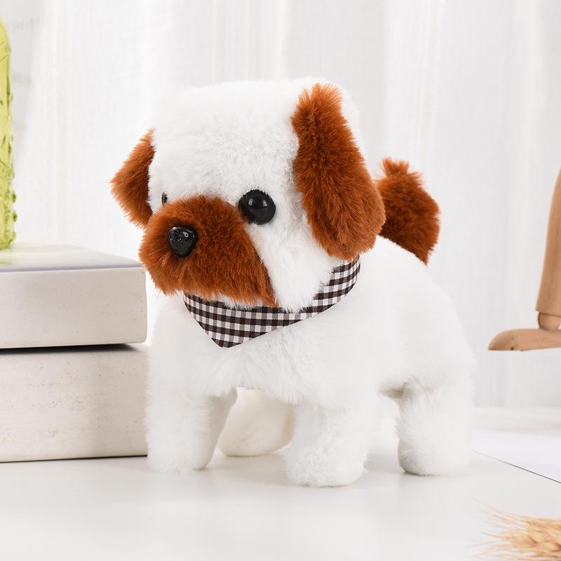 Interactive Walking Barking Plush Puppy Toy for Early Education
