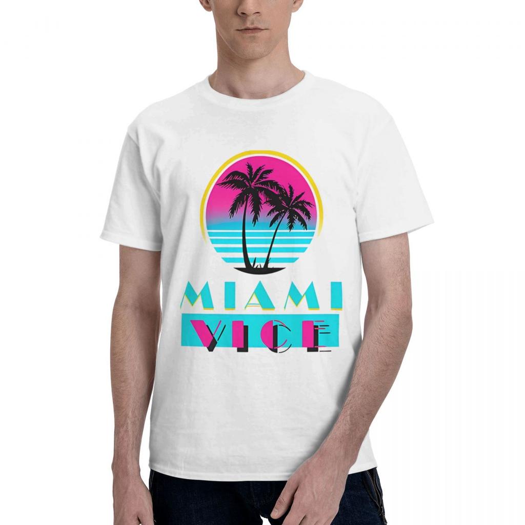Miami Vice Kolekce 100% Bavlna Ležérní Prodyšné Pohodlné Oblečení Designové Oblečení Muži Pánské Oblečení