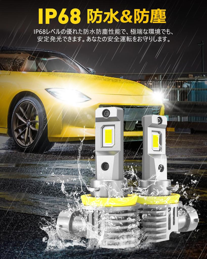 AUXITO H11 H8 H9 H16 LED Fog for Equipped with High Brightness LED Super 4 Times Compliant with New Standards for Vehicle Almost Genuine Halogen