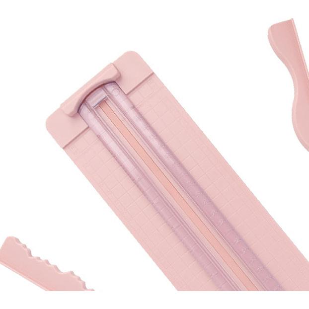 Hztyyier 12 in 1 Paper Cutter with Rotating Disc, Straight and Wavy Line, Versatile Paper Trimmer for Photo Scrapbook, Postcard Art