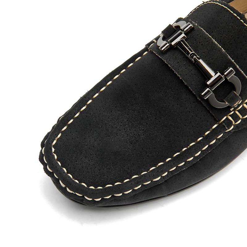 Scarpe Casual da Uomo in Pelle Mocassini Leggeri Slip-on Comodi Scarpe da Guida