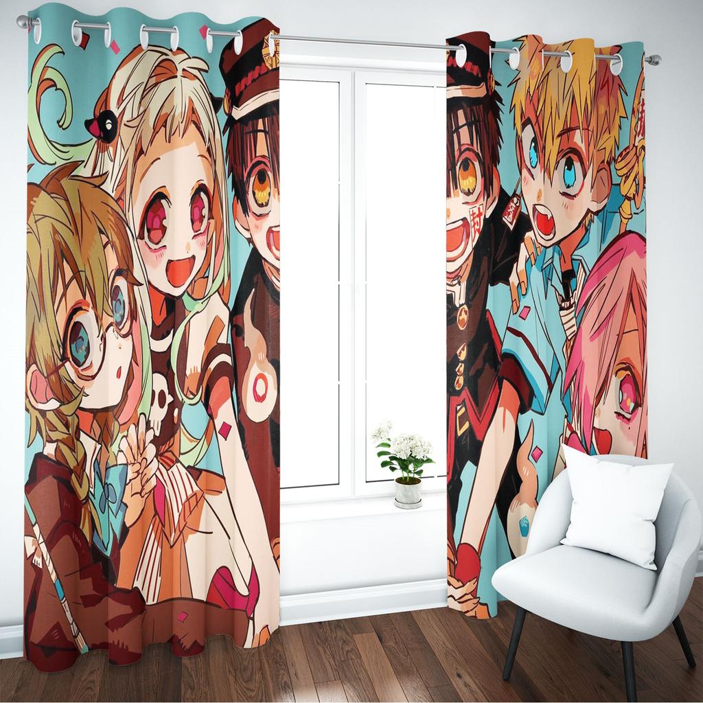 Hanako-kun Cerejeira Japonesa Home Decor Kitchen Living Room Bedroom Curtains For Blackout Curtains Christmas Gifts
