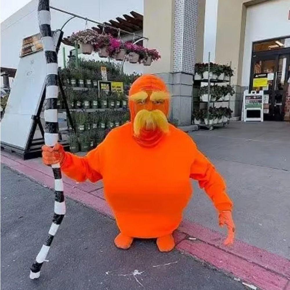 Fake Mustache Jumpsuit Costume Full Body Halloween Cosplay Costume Morph Suit  Halloween Party