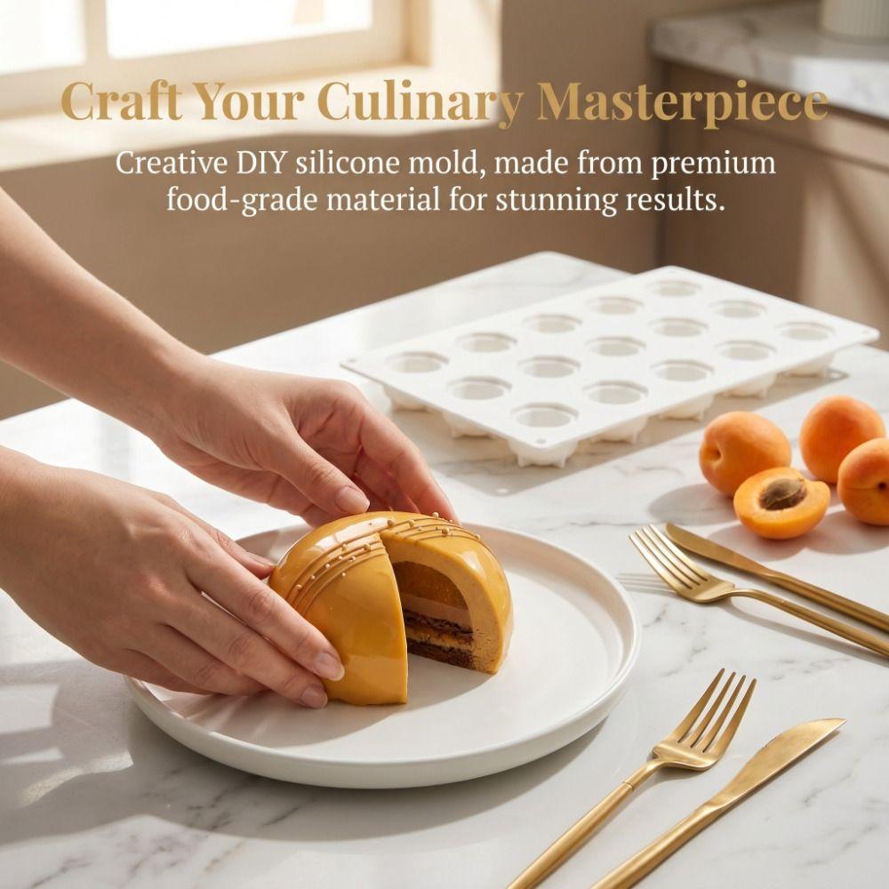 Heat Resistant Silicone Mousse Mold Easy Release Fruit Shape Mold Baking Mold Tray Mousse Making