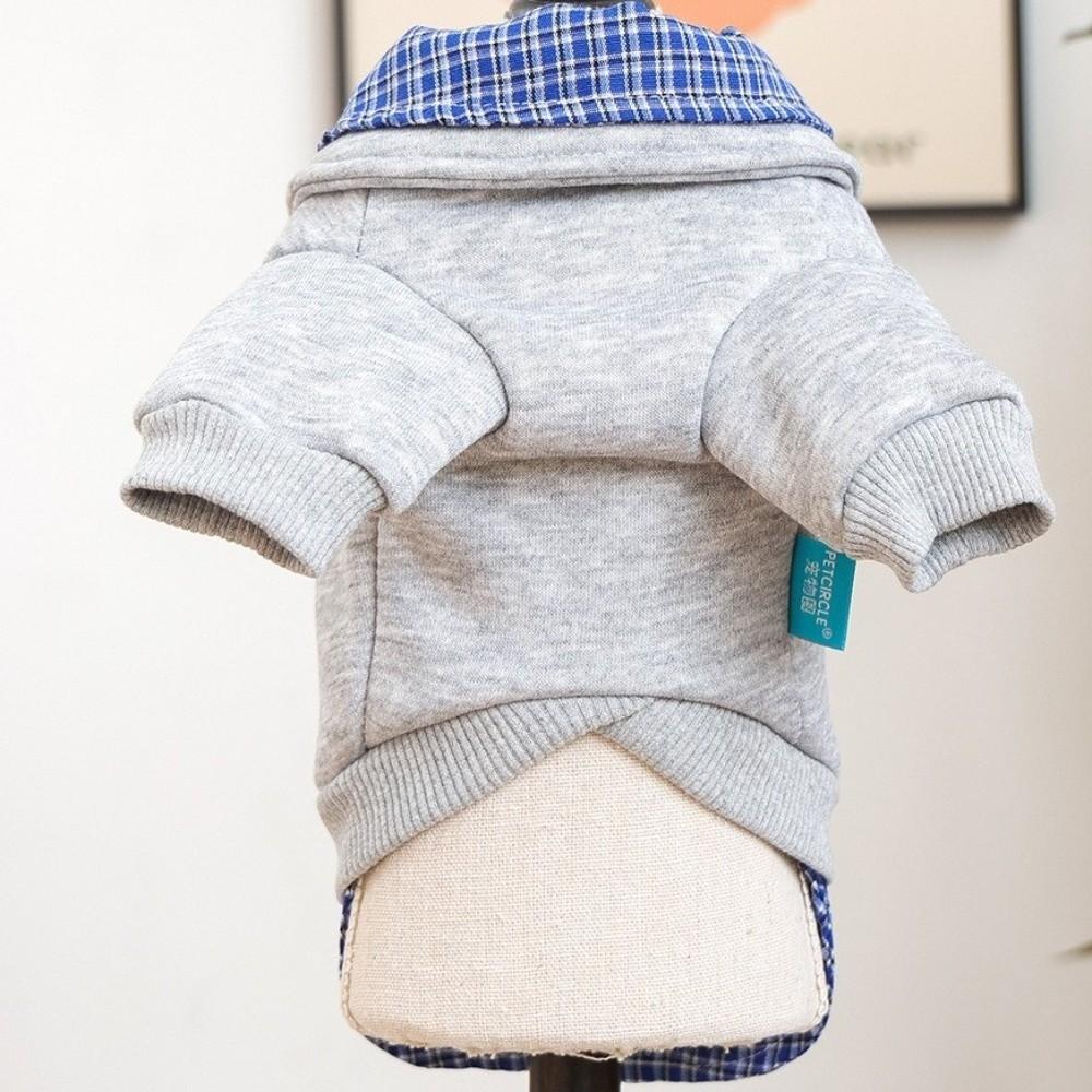 Soft Pet Dog Hoodie Preppy Style Two Legs Dog Clothes Casual Style Dog Pullover Outdoor Activities