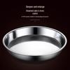 Thickened 304 Stainless Steel Round Dinner Plate