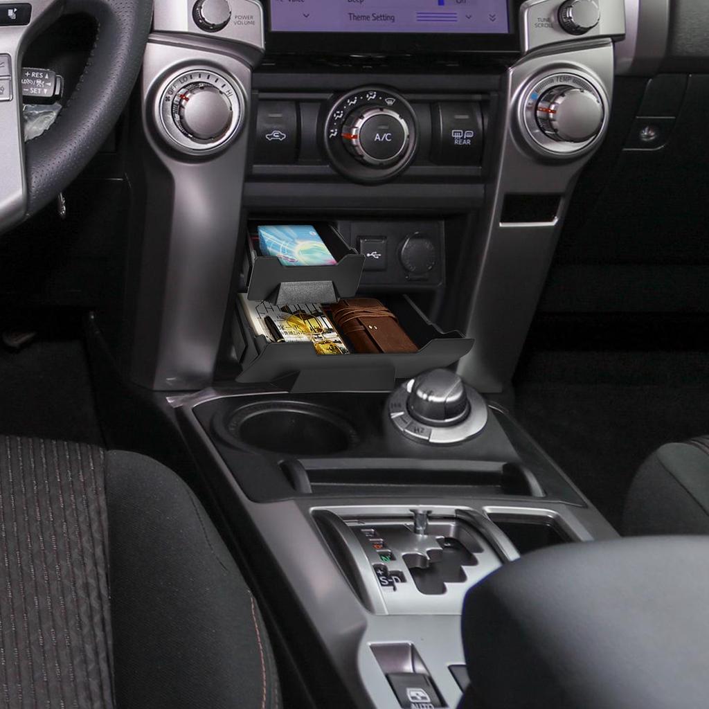 Storage Drawer Console Armrest Box Storage Box Phone Holder Organizer Case Car Accessories For Toyota 4runner 2014 2015-2024