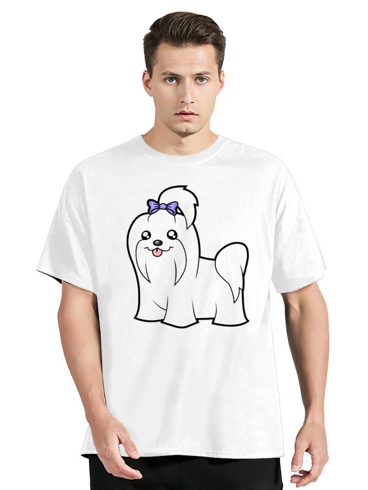 Maltese Print Graphic T Shirt Men Summer Cotton T-Shirt Femme Casual Short Sleeve Summer Top Dog Lover Birthday Gift Clothes