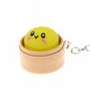 Portachiavi Spremibili Mini Panini al Vapore Carini Kawaii con Design Morbido Anti-Stress Perfetti per Decorazione Zaino Gadget per Feste Regali per Bambini