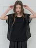 AVANT-G Poncho Oversized Knit - Black