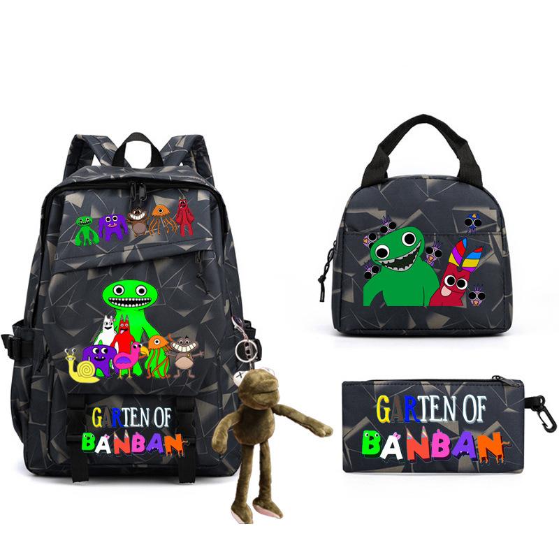 Game Student Schoolbag Single Shoulder Pencil Bag Three-piece Set Double Shoulder Back