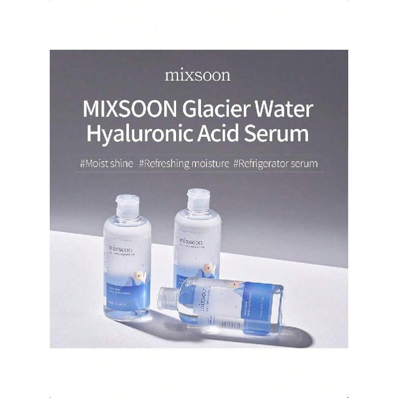 Mixsoon Glacier Water Hyaluronic Acid Serum  300ml - Non-Greasy Hydration Booster, Firming Facial Serum For Radiant, Dewy Skin -  Serum For Glass
