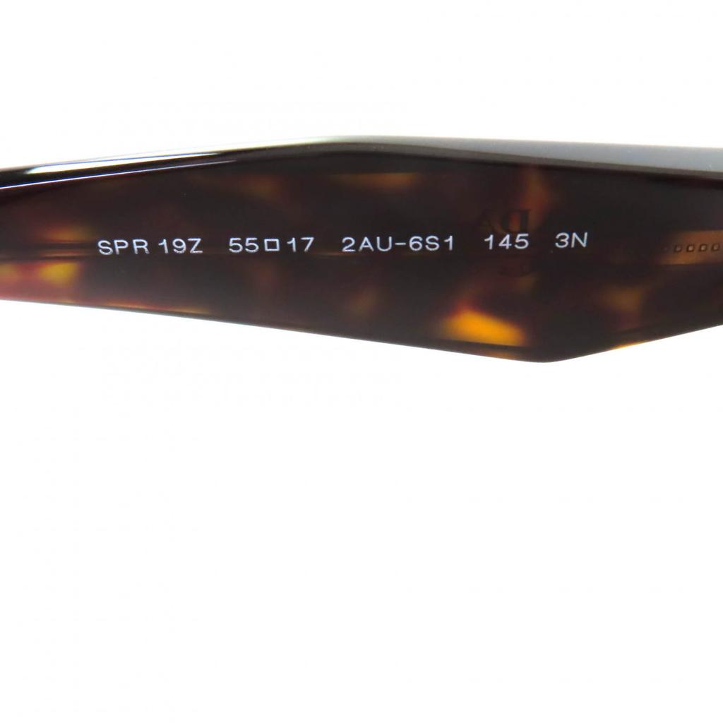Excellent PRADA Sunglasses Tortoiseshell Pattern with Logo Brown Women SPR19Z Used