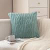 Sofa Pillow Solid Color Soft Velvet Living Room Sofa Decorative Waist Pillow Home Cushion Cover Anti-cat Scratch