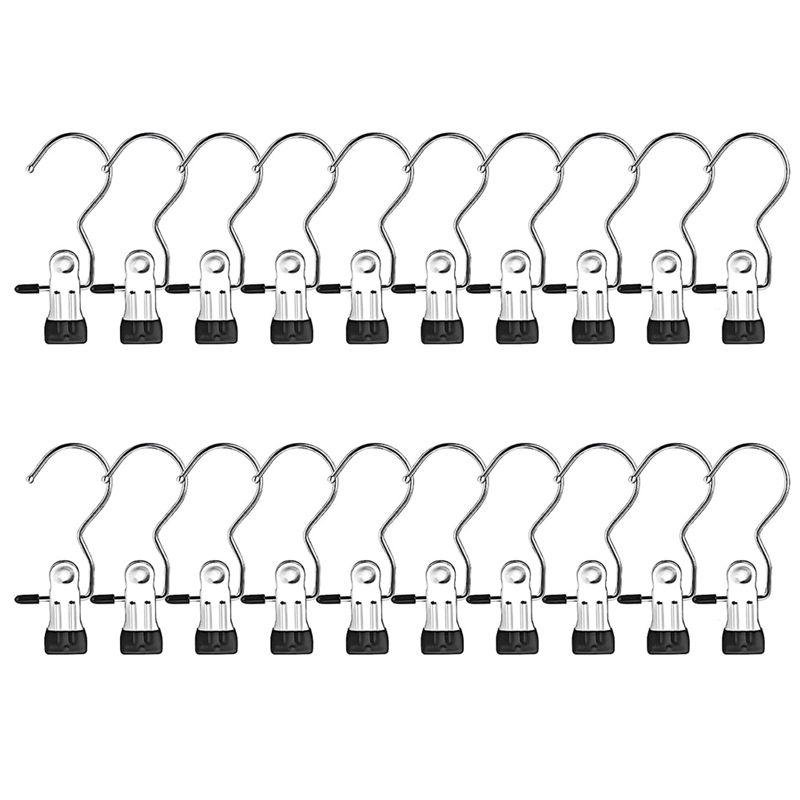 

M-Modern-Legging Organizer For Closet,20 Pack Pants Hangers Space Saving,360° Rotating Hangers For Jeans/Yoga Pants/Shorts/Skirt чёрный