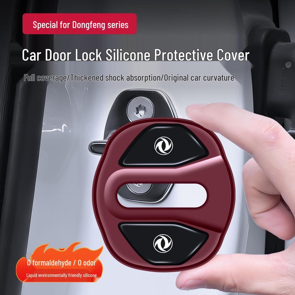 Fits Dongfeng Fengshen Yixuan MAX Door Lock Buckle Cover: Shock Absorber Sleeve for Haoji, Haohan, AX7, L7, E70