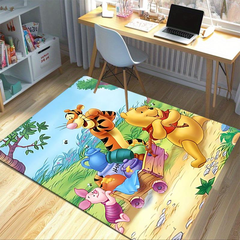 Piglet Tigger Pooh'S Adventure Carpet For Playroom Bedroom Living Room Sofa Home Decorkids Game Area Rug Nonslip Floor Mat