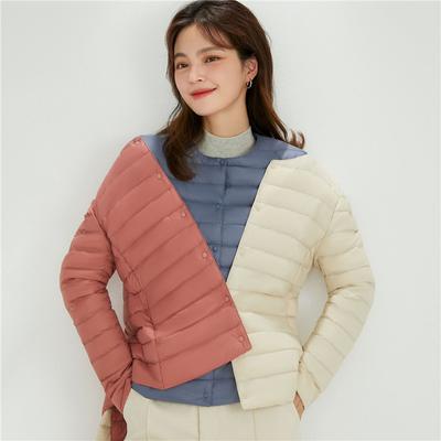 2023 Autumn Winter Down Jacket Women Slim Thin Light 90% White Duck Down Coat Parkas Ladies Long Sleeve Large Size Warm Outwears