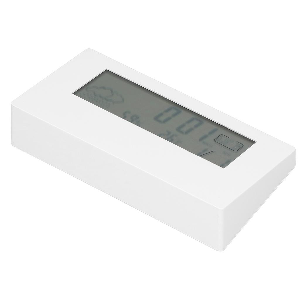 Digital Alarm Clock Snooze Function LCD Time Date Temp Humidity Display Bedside Electronic Clock