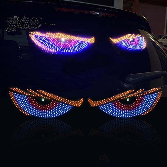 Plug-in Car LED Light Eyes Light USB Powered Atmosphere Lamp Multi-mode High Brightness Decor Dynamic Display Decorative for SUV Truck Windshield
