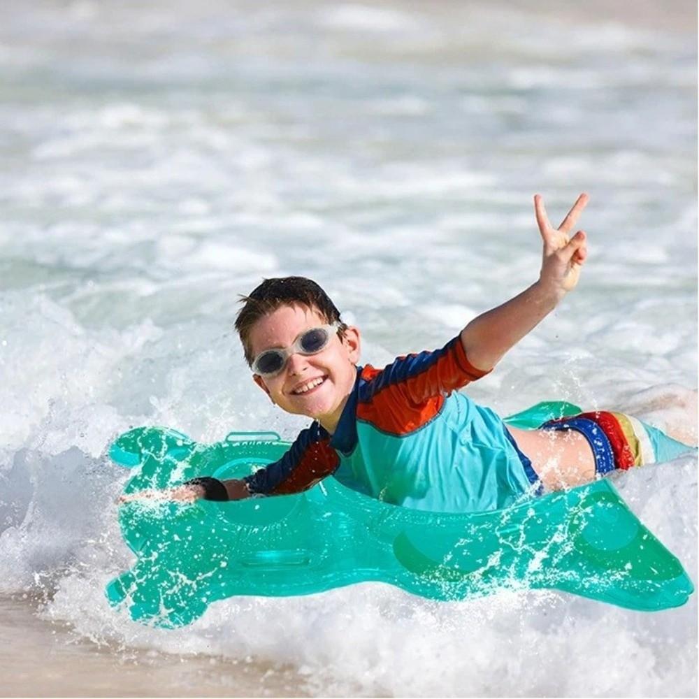 Galleggiante Gonfiabile Piscina a Forma di Orso PVC Tavola Galleggiante Portatile Tavola da Surf Gonfiabile Estate Spiaggia