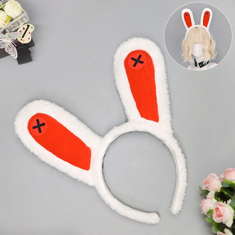 Bangbu Rabbit Ears cos Props Absolutely Zero Plush Beast Ear Headband Comic Exhibition Beast Ear Girl Rabbit Ear Headband