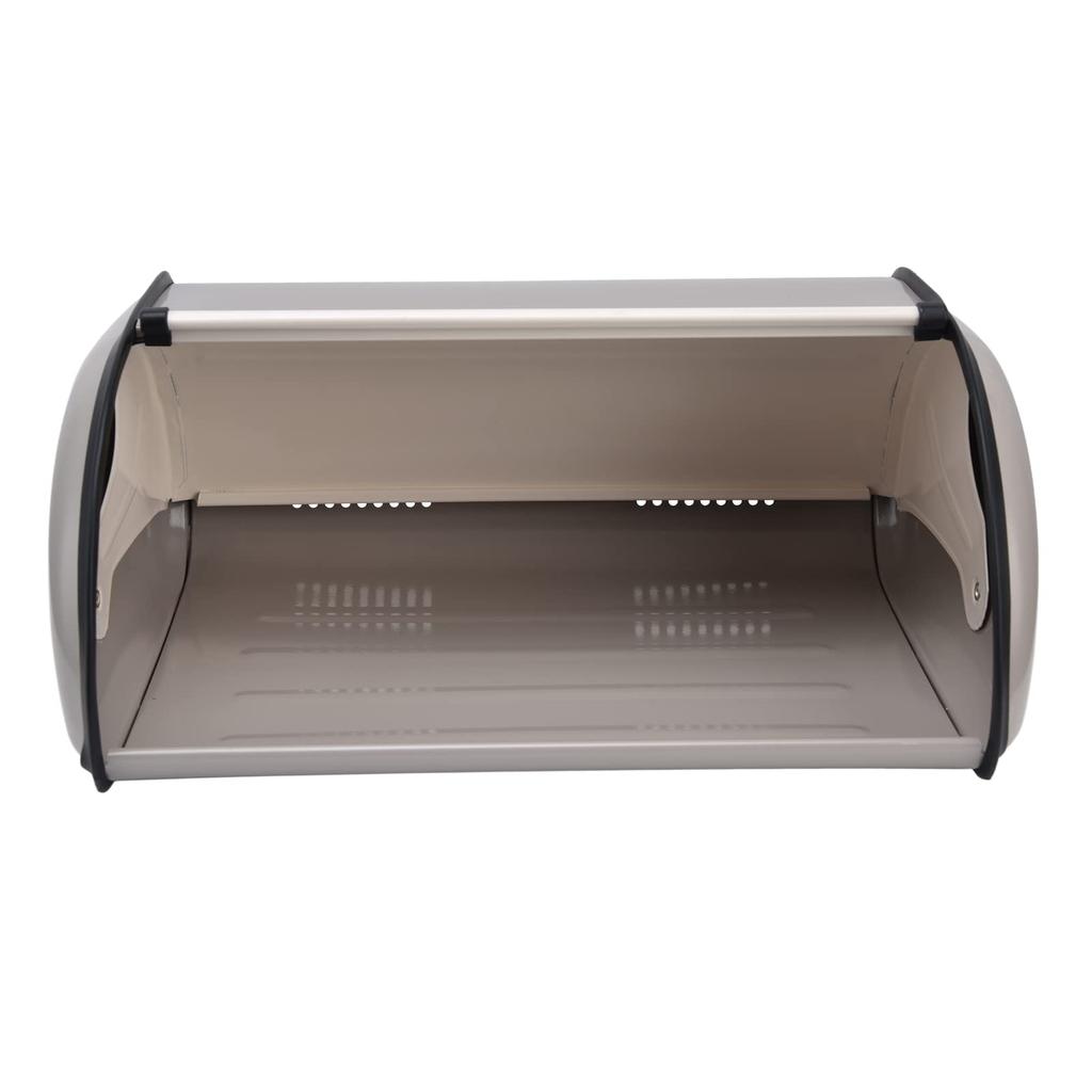 Countertop Bread Bin for Large Capacity Dusting Bread Box with Cute Pattern and Perfect for Home Bakery Storage Kitchen, Roll-Top Door,