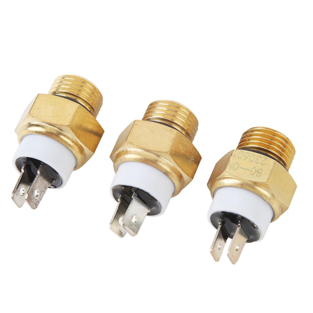 3pcs Engine Radiator Coolant Fan Temperature Sensor Switch M16x1.5MM Water Temp Switch for CB250 CB600 CBR600 CB900