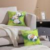Fashion Cute Hand-Drawn Panda Animals Cushion Cover Linen Pillowcase Cover Soft Decor For Sofa Home Room