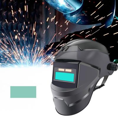 Selbstabdunkelnder Schweißhelm Blaulichtblockierend Großes Sichtfeld Schweißhaube Maske Breiter Schutzgrad Schweißer Gesichtsschutz für WIG MIG Lichtbogenschweißen Schleifen
