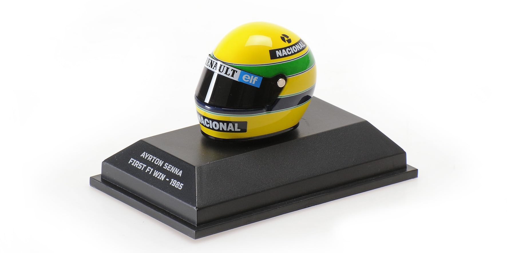 

Шлем Minichamps в масштабе Сенна 1985 F1 первая победа 1/8 А.