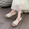 2024 Spring/Summer Ballet Flat Shoes Women's Casual Shoes Flat Heels Anti Slip Fashion Versatile Knitted Women's Shoes